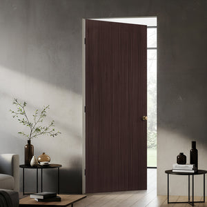 English Elm 36 in Espresso Melamine Flush Interior Door Slab with Mdf Core Modern Finish B2763P486367