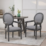 Christopher Knight Home® - Noble House - Judith French Country Wood Upholstered Dining Chair - Set of 2