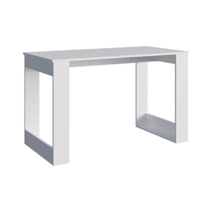 English Elm Writing Desk Sleek 47.2" Workstation with Sturdy Legs, Engineered Wood Finish for Home Offices White 51.97 L x 28.35 W x 3.15 H B097P296831