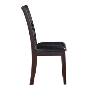 English Elm Zoey Ebony and Black Open Back Dining Chairs With Padded Seat (Set Of 2)