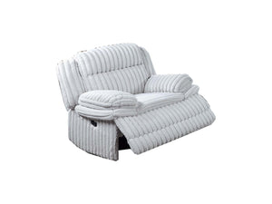 English Elm Modern Corduroy Reclining Loveseat and Chair Set with Console Storage Drawer B011S02404