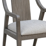 Scott Living Home Griffith Sling Back Arm Chair Gray with Light Wood Finish P367DJ261 Pulaski Furniture