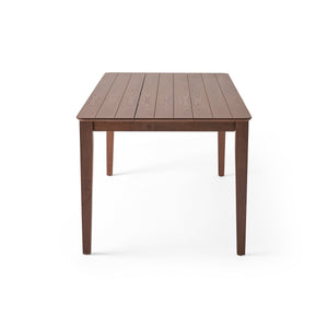 English Elm Christopher Knight Home® - DINING Rustic Farmhouse Slatted Top Table with Solid Rubberwood Construction and Tapered Square Legs Walnut 65643.00
