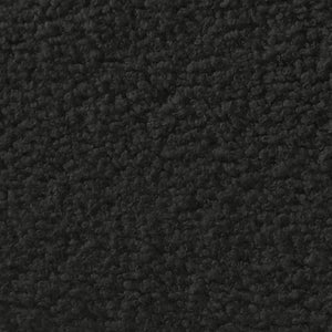 English Elm 35 Inch Teddy Velvet Lounge Chair Sculptural Cloud Seat for Modern Apartment Living Black W2564P457791