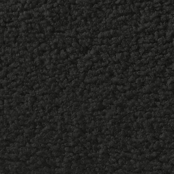 English Elm 35 Inch Teddy Velvet Lounge Chair Sculptural Cloud Seat for Modern Apartment Living Black W2564P457791