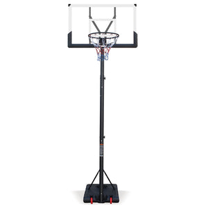 English Elm Use Adjustable Polycarbonate Basketball Hoop System with Steel Frame and Portable Base W1408P295941