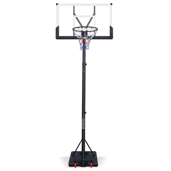 English Elm Use Adjustable Polycarbonate Basketball Hoop System with Steel Frame and Portable Base W1408P295941