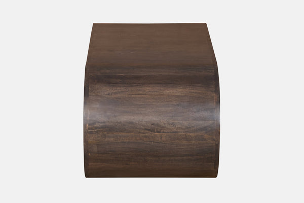 English Elm Vintage Gray Wash Solid Mango Wood Coffee Table Handcrafted for Rustic Living Rooms B024P430772