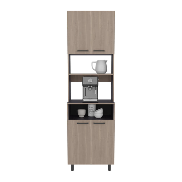 English Elm Kitchen Tall Pantry Cabinet with 2 Doors and 9 Shelves, Engineered Wood, Slim Space-Saving Storage White Oak 49.61 L x 28.74 W x 5.91 H B097P350303