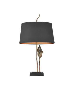 Currey & Company Latissima Table Lamp - Sculptural Brass Design With Kelp-inspired Elegance And Warm Ambient Glow Black Brass ,Cast Aluminum ,Iron 6000-1046-currey-company