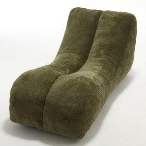 English Elm Creative Bean Bag Sofa Chair with Plush Superfiber Cover and Soft Foam Filling for Luxe Comfort Olive Green W1996P266262