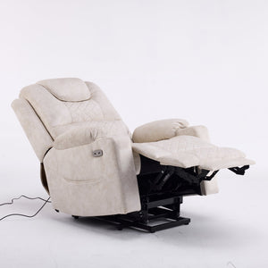 English Elm Oversized Power Lift Recliner with Massage Heat and Infinite Recline for Home Theater W3698S00003