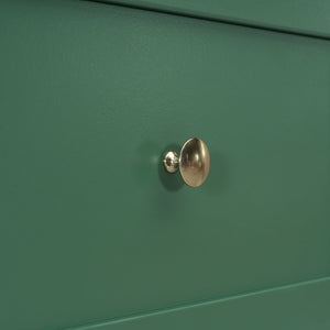 English Elm Full Size Murphy Wall Bed Cabinet with Rattan Panel Detailing and Storage Drawers Green N708P336203F