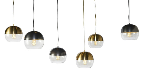 Sunpan PALIN Pendant Light - Modern Gunmetal Globe Fixture for Stylish Ambient Lighting in Any Space 103843