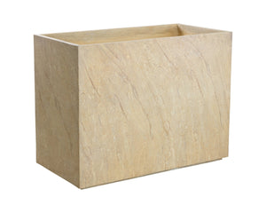 Sunpan LEILANI PLANTER - ELEGANT MODERN RECTANGULAR DESIGN FOR INDOOR AND OUTDOOR SPACES, ANTIQUE BRONZE Taupe 111138