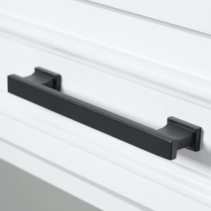 English Elm K&K 54.9" Farmhouse Kitchen Island Cart with Drop Leaf, Charging Station, Barn Doors & Glass Pane White N707P300277W