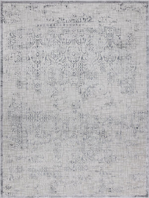 Unique Loom Aberdeen Stanhope Machine Made Border Rug Gray, Beige/Ivory 9' 0" x 12' 2"