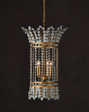 Currey & Company Bradshaw Chandelier - Elegant Art Deco Design With Crystal Accents For Timeless Illumination And Style Gold Glass ,Crystal ,Wrought Iron 9000-1296-currey-company