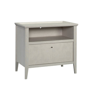 English Elm Lateral File Cabinet In Light Grey Finish - Modern Storage Solution For Home Office & Study Decor B356P354475