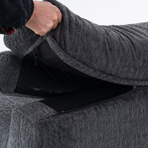 English Elm LY-029 Modular Gray Compression Sofa — 4-Seater L-Shaped Chenille, High-Density Foam, Elegant Comfort W2231S00021