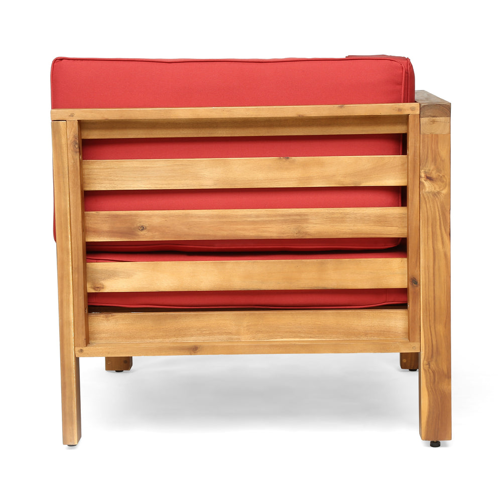 English Elm Oana Low Profile Accent Chair Compact Contemporary Seating for Living Room or Apartment 64497.00_64498.00_64499.00RED