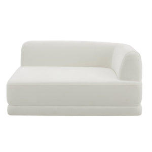 English Elm 115" L-shaped Sectional Three Piece Deep Seat Chaise Sofa for Modern Living Rooms Beige N767P385430A