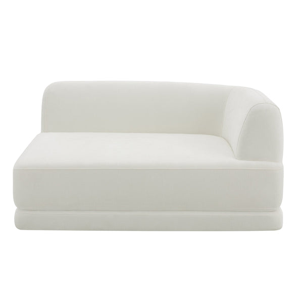 English Elm 115" L-shaped Sectional Three Piece Deep Seat Chaise Sofa for Modern Living Rooms Beige N767P385430A