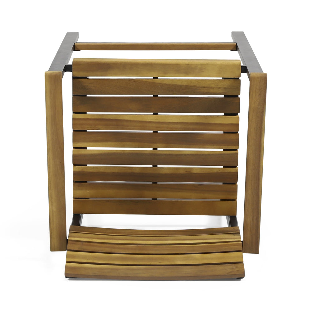 English Elm Christopher Knight Home® - BRAMPTON Industrial Acacia Wood Barstools Set of 2 — Teak Slatted Seats, Black Iron Legs, Outdoor Ready 68320.00WTC