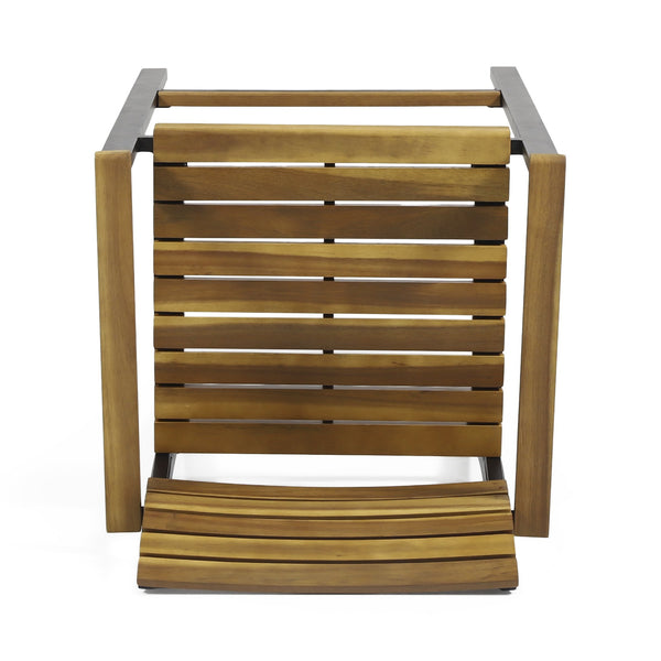 English Elm Christopher Knight Home® - BRAMPTON Industrial Acacia Wood Barstools Set of 2 — Teak Slatted Seats, Black Iron Legs, Outdoor Ready 68320.00WTC