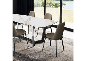 English Elm Contemporary Northall Arm Chair with Sleek Upholstery and Minimalist Profile for Modern Dining Spaces Silver,taupe 26 L x 22 W x 21 H B2741P407608