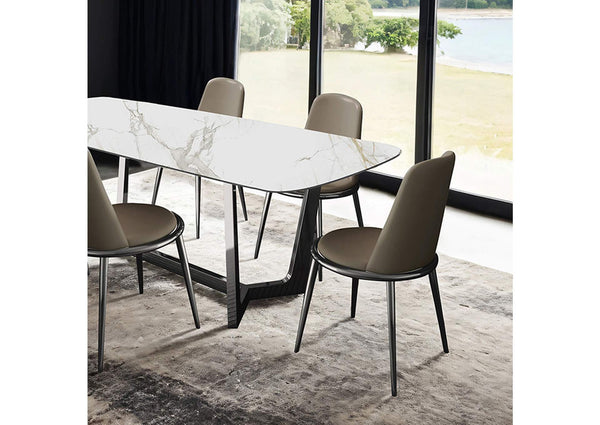 English Elm Contemporary Northall Arm Chair with Sleek Upholstery and Minimalist Profile for Modern Dining Spaces Silver,taupe 26 L x 22 W x 21 H B2741P407608