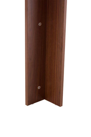 English Elm Extendable Drop Leaf Dining Table Walnut Finish Solid Wood Legs Modern Design W3875P402469