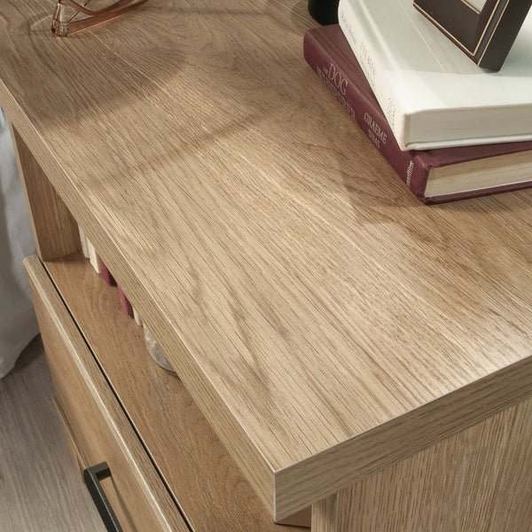 English Elm Night Stand - Rustic Brown Finish With Smart Storage, Compact Design & Easy Assembly For Any Space B356P367928