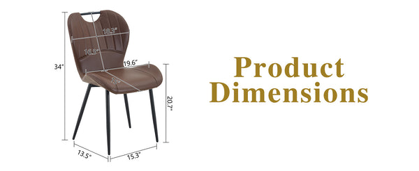 English Elm Set of 4 Olive Fabric Dining Chairs Ergonomic Cushion Black Steel Frame Modern Black+Brown W1151P454885