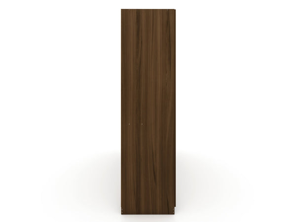 English Elm Gramercy 82" Wardrobe Organizer with Soft-Close Doors, Aluminum Rods, Shelves & Center Drawers Chestnut B365S00003
