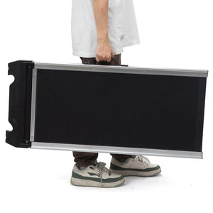English Elm Foldable Aluminum Pet Ramp with Traction Mat and Pvc Grip for Cars Beds Couches W2181P228649