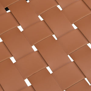 English Elm Christopher Knight Home® - 5PCS Modern Industrial Dining Set with PU Leather Chairs & Rubberwood Frame, Metal Hairpin Table Design Ash Brown,Brown 74688.00BRN_N771P205332A