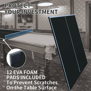 English Elm 9ft Foldable Ping Pong Conversion Top Mdf Playing Surface for Game Room Fun Black W1408P442642