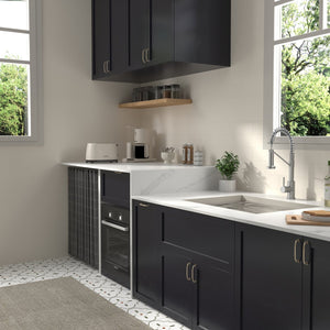 English Elm Bothwa Pull Down Kitchen Faucet with Stainless Steel Spout and Ceramic Cartridge Control Brushed Nickel B2724P262354