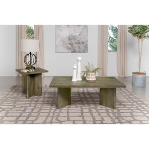 English Elm Donovan Rustic Mango Wood End Table - Square Accent Piece With Natural Finish For Modern Homes B062P299879