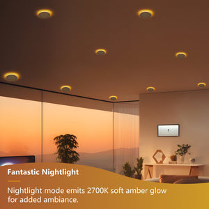 English Elm 12 Pack Canless Led Wafer Downlights 4 Inch Dimmable with Selectable Color Temperature W2312P416000