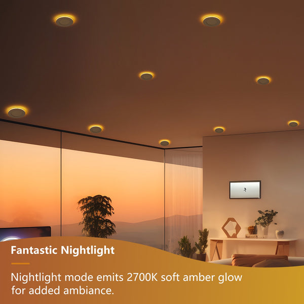 English Elm 12 Pack Canless Led Wafer Downlights 4 Inch Dimmable with Selectable Color Temperature W2312P416000