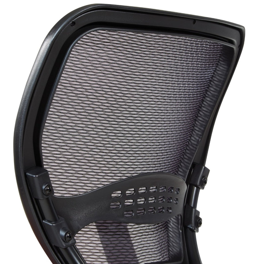OSP Home Furnishings Professional Mesh Back Manager Chair with Lumbar Support Padded Seat and Synchro Tilt 5500-3M