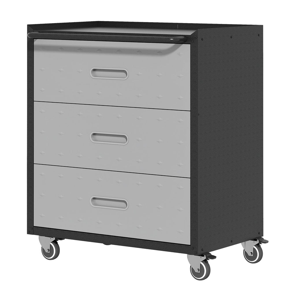 English Elm Heavy-duty Steel Garage Cabinet on Wheels with Locking Doors and Adjustable Shelves T2398P222835
