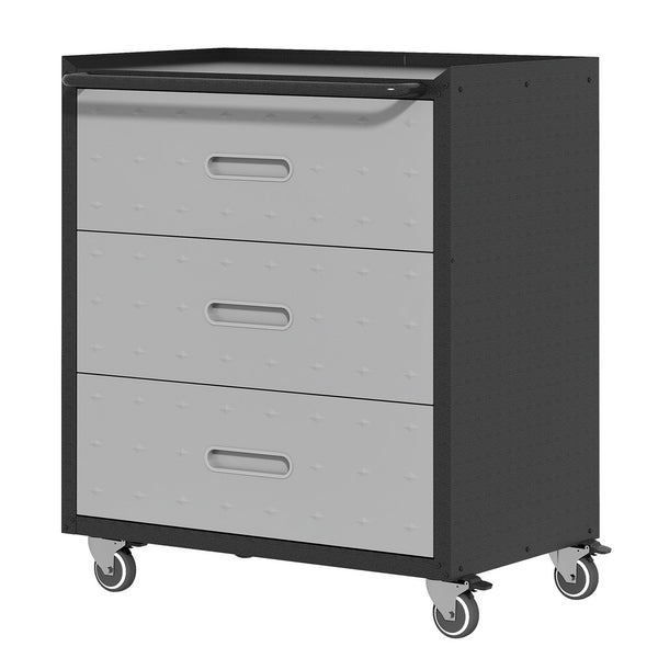 English Elm Heavy-duty Steel Garage Cabinet on Wheels with Locking Doors and Adjustable Shelves T2398P222835