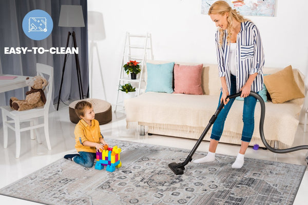 English Elm Payas Elegant Cream & Beige Medallion Doormat Rug | Durable, Stain-Resistant, Kid & Pet Friendly B189P183564-GIGA