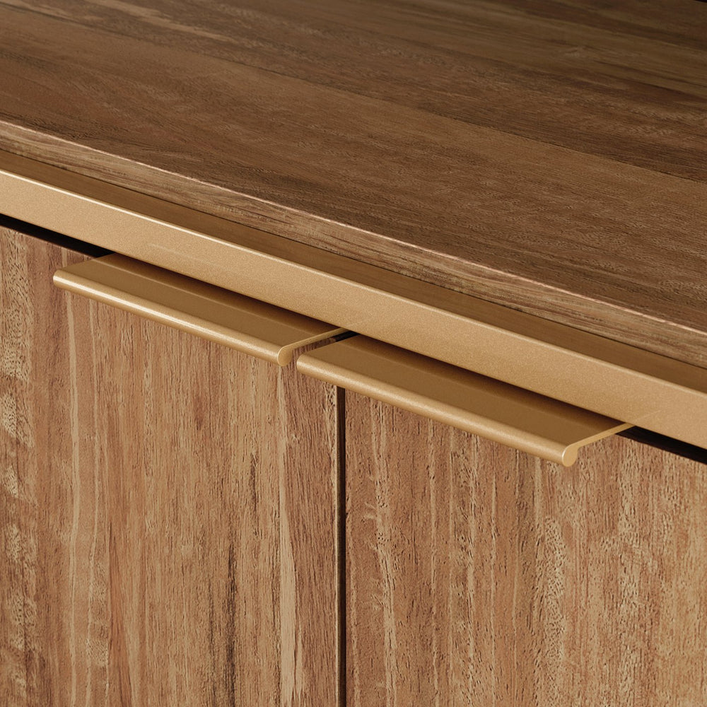 English Elm Credenza, Stylish Brown Finish For Tvs Up To 65", Modern Design With Ample Storage & Cable Management B356P367968