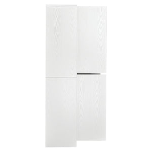 English Elm K&k Farmhouse Pantry Cabinet 72 Inch Tall Mdf Cupboard with Adjustable Shelves White N707S000021W