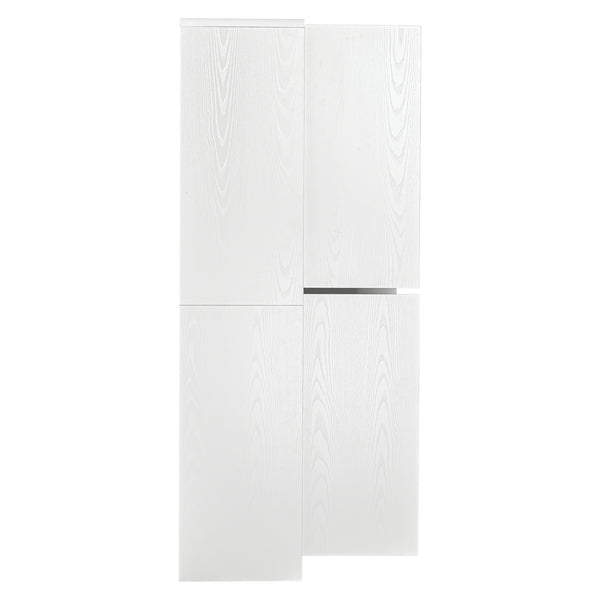English Elm K&k Farmhouse Pantry Cabinet 72 Inch Tall Mdf Cupboard with Adjustable Shelves White N707S000021W
