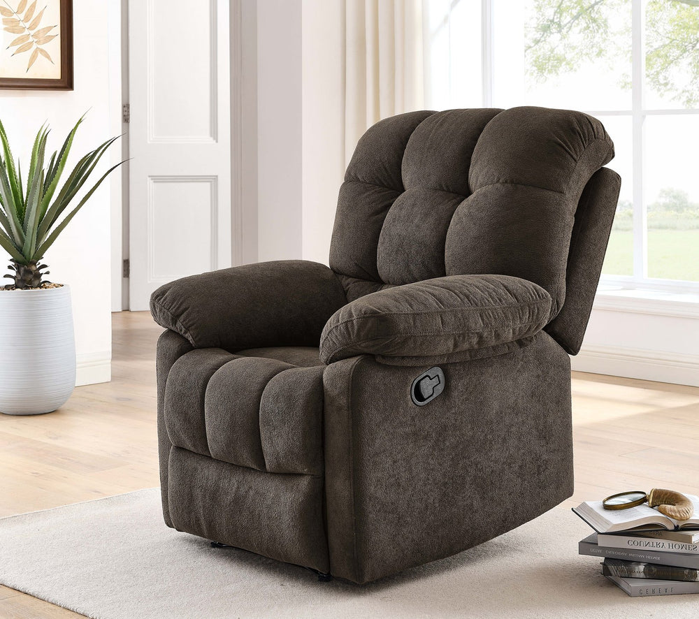 English Elm Devonaire Manual Recliner Padded Arm Chair for Living Room Den or Media Space B2748P431111